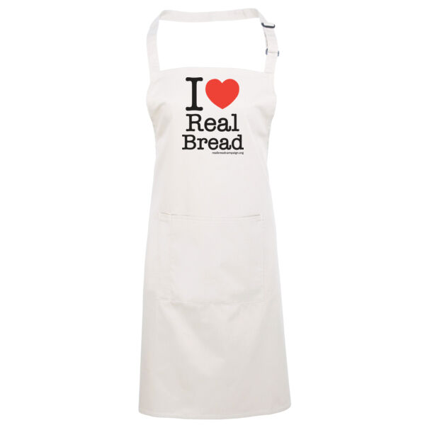 I ❤ Real Bread - Stacked Design - Apron Thumbnail